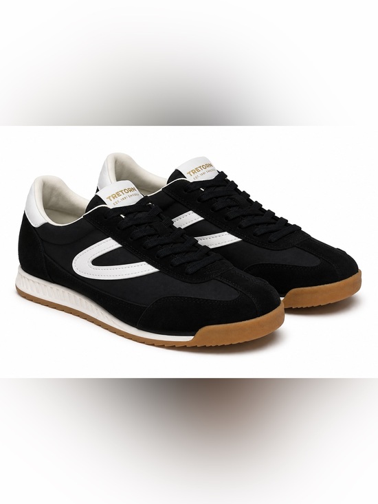 Tretorn Shoes - NWT Tretorn Black White Gum Sole Retro Sneakers Size 8.5